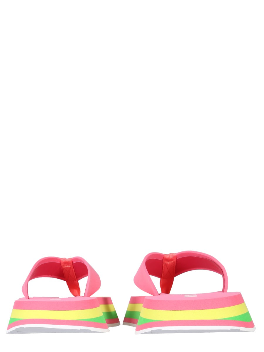 MSGM Striped Women's Thong Sandals with 3.5 CM Sole