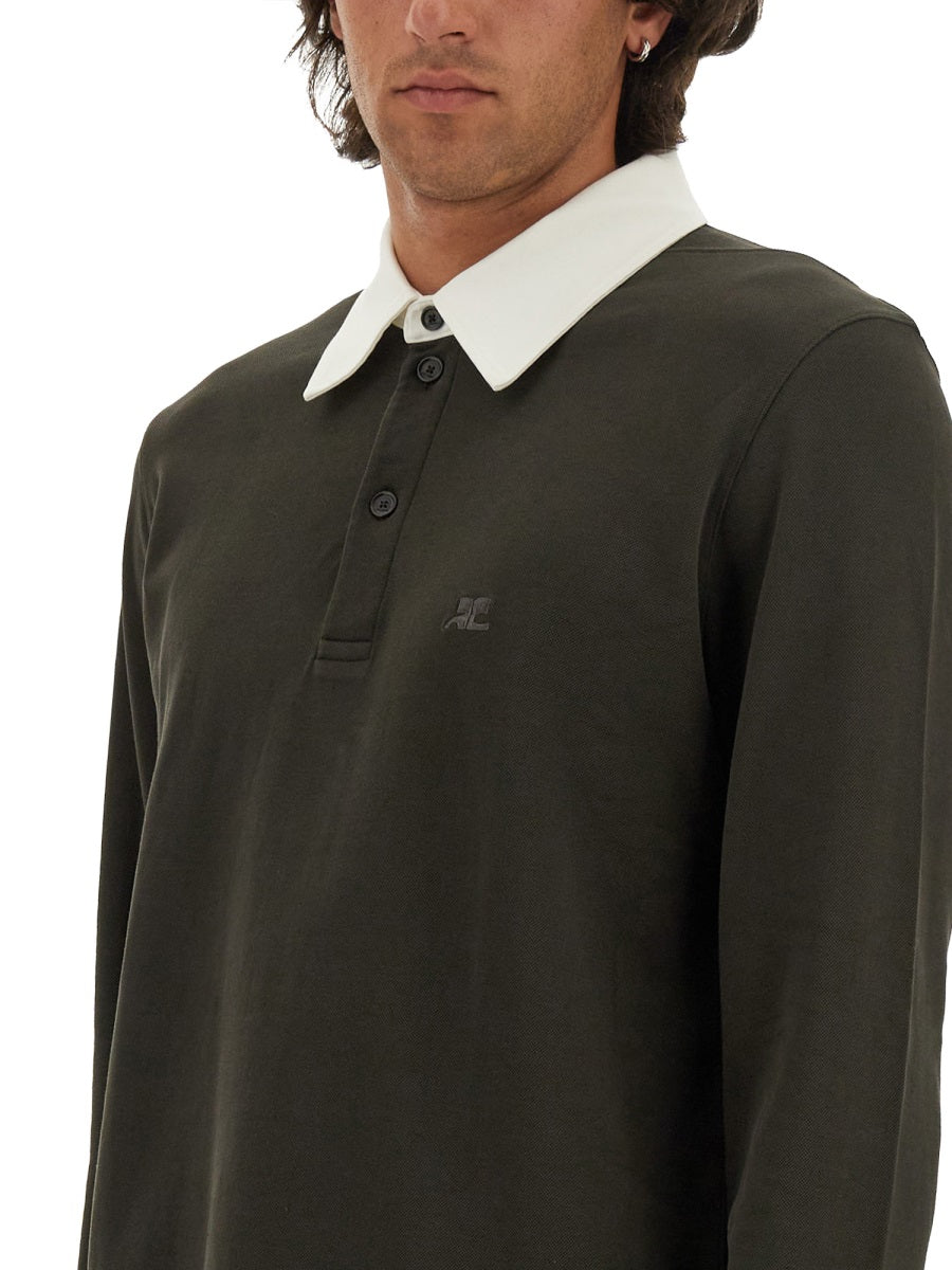 COURREGÈS Cotton Polo - Size L