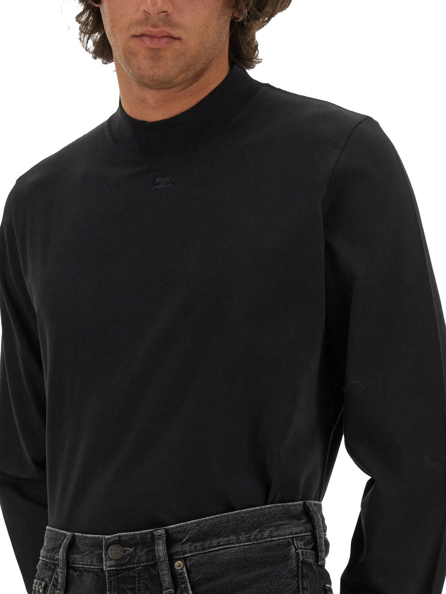 COURREGÈS Logo T-Shirt in Size L