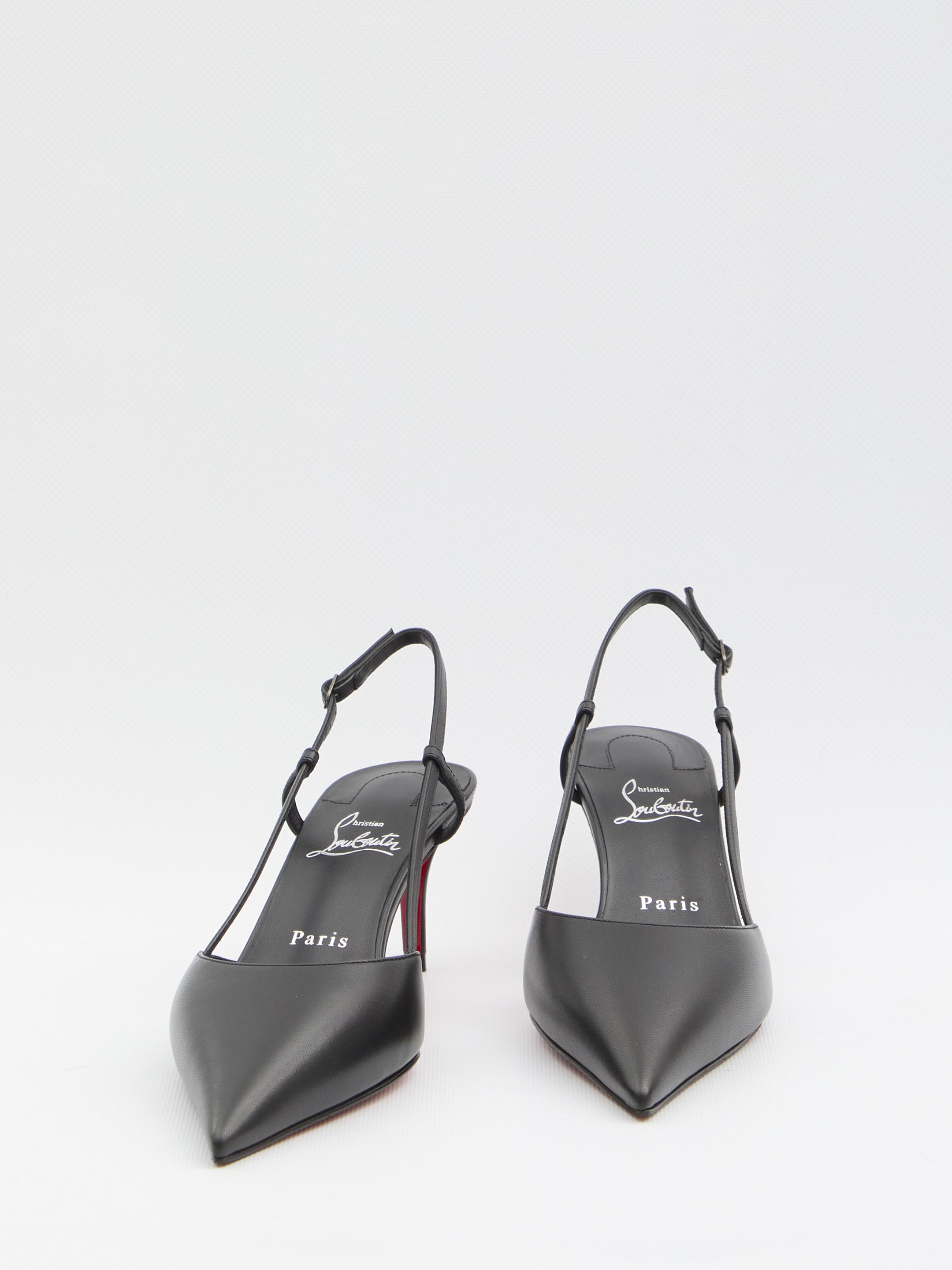 CHRISTIAN LOUBOUTIN Miss Sling Pumps - Pointed-Toe Heels with Slim Strap - 6cm Heel