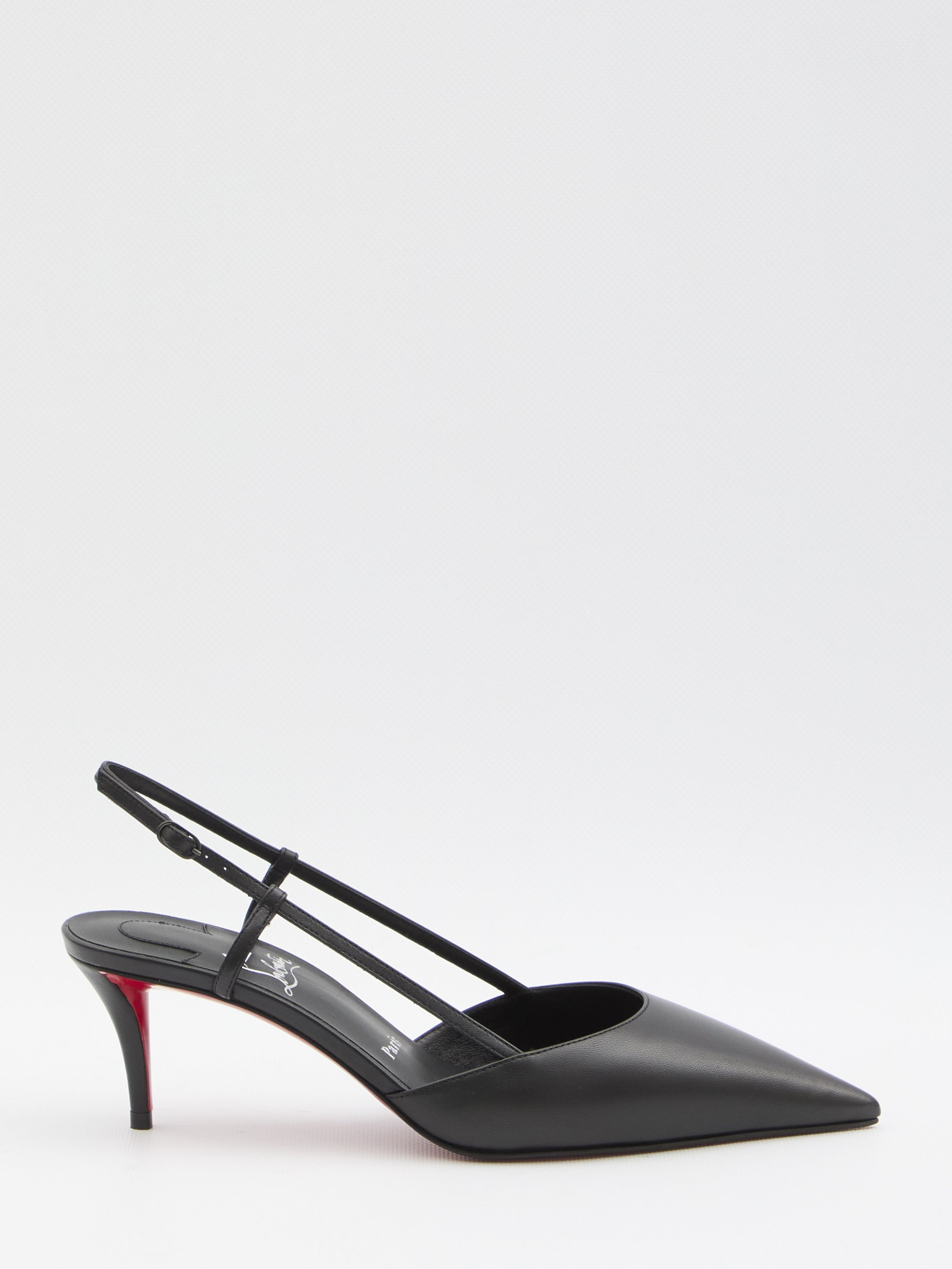 CHRISTIAN LOUBOUTIN Miss Sling Pumps - Pointed-Toe Heels with Slim Strap - 6cm Heel