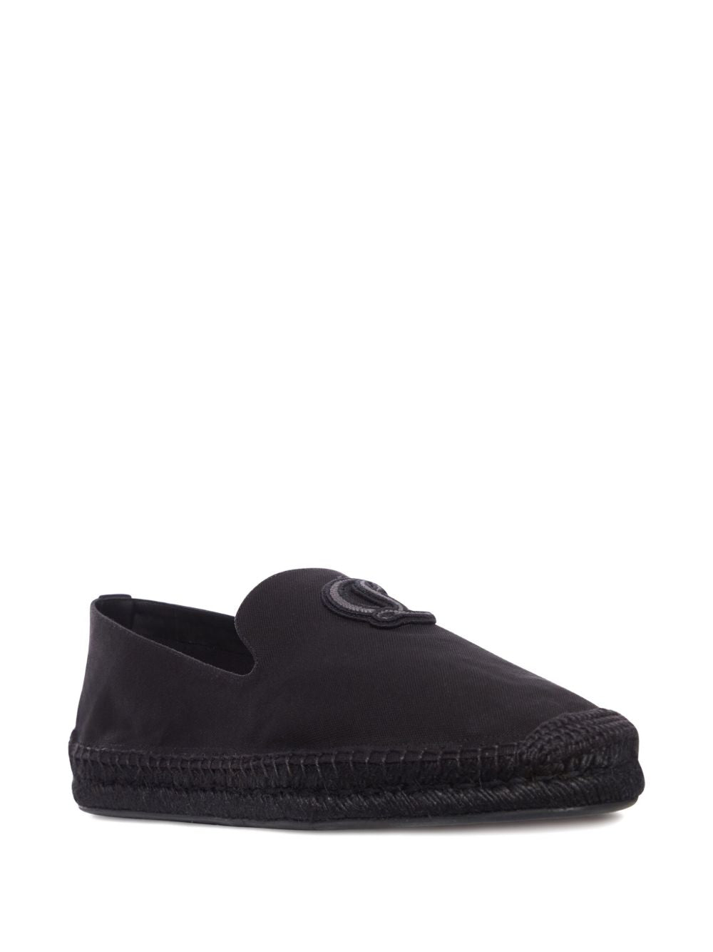 CHRISTIAN LOUBOUTIN Men's Slip-On Leather Loafers with Braided Trim