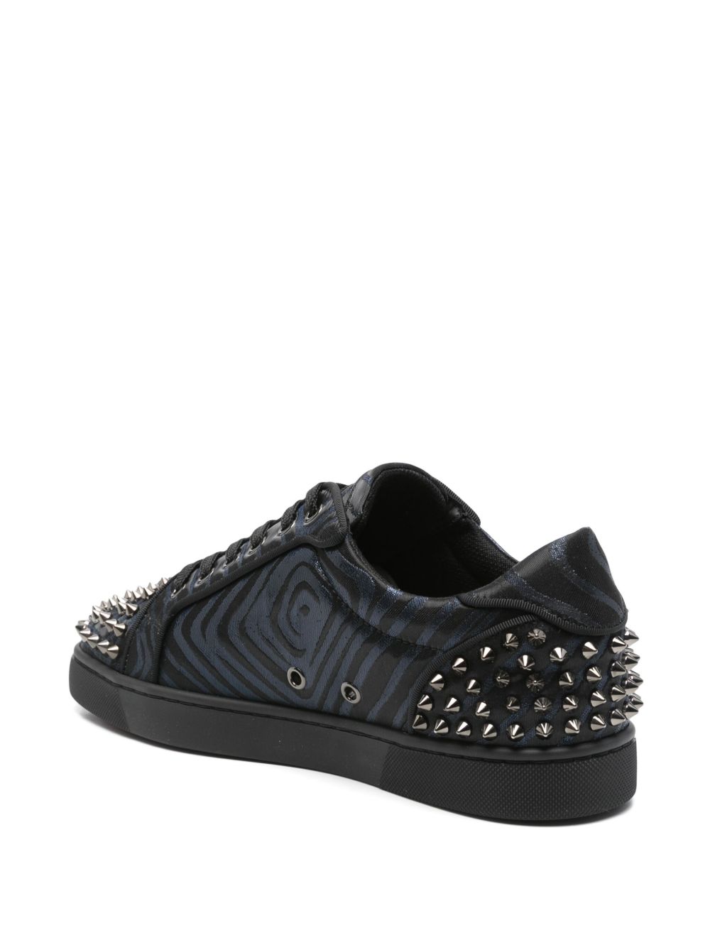 CHRISTIAN LOUBOUTIN Men's Low-Top Spiked Leather Sneakers