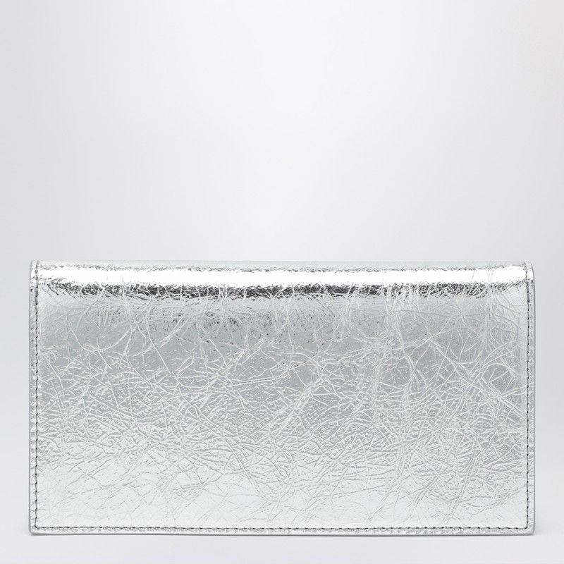 CHRISTIAN LOUBOUTIN Mini Laminated Leather Clutch with Monogram Detail