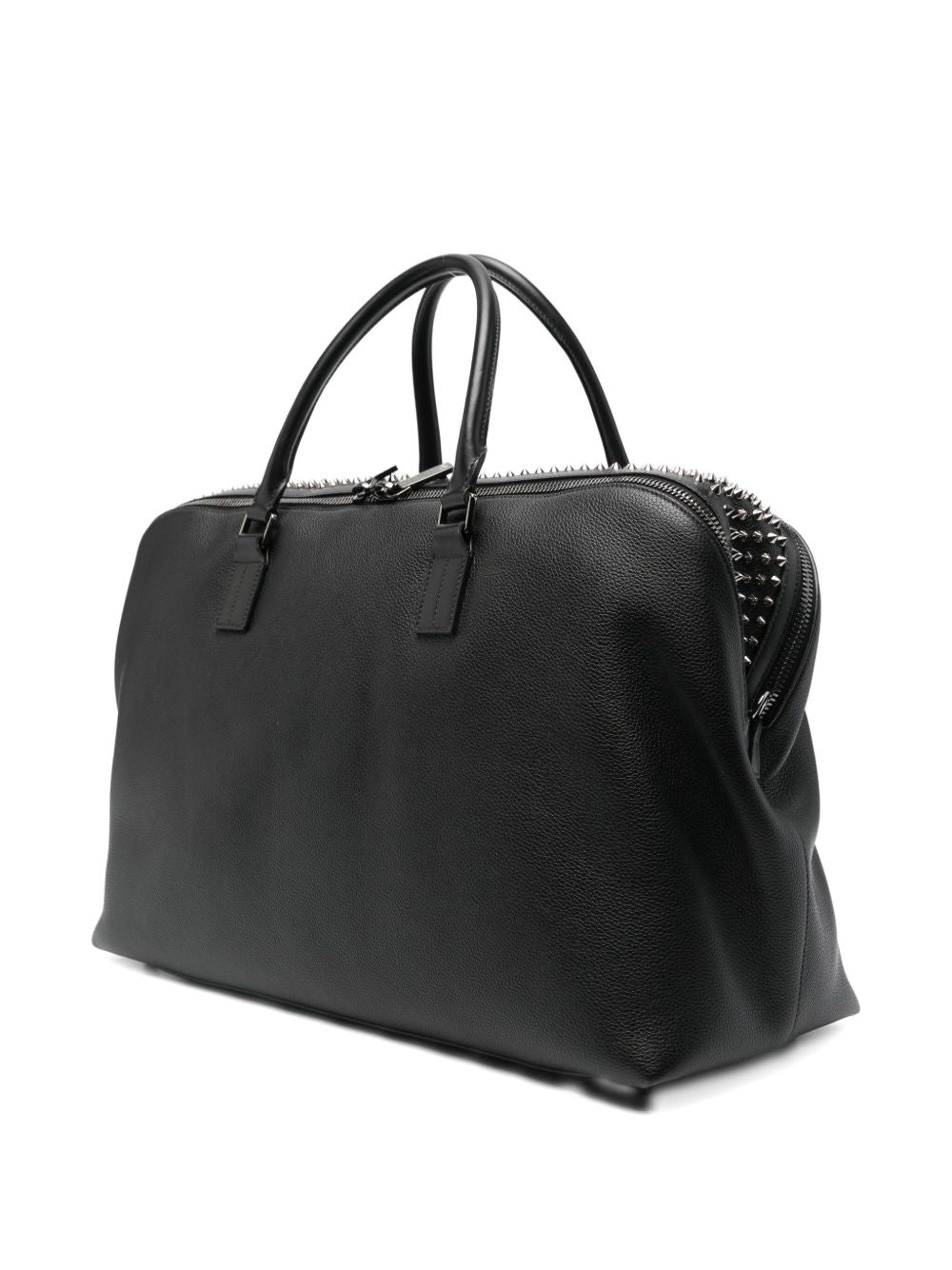 CHRISTIAN LOUBOUTIN Funky Weekender Leather Tote Handbag