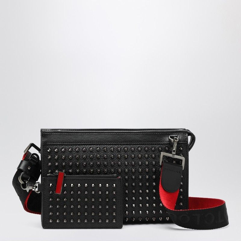 CHRISTIAN LOUBOUTIN Leather Studded Shoulder Handbag