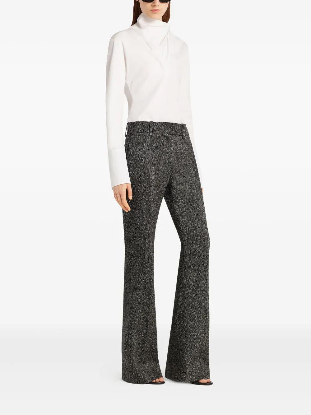 COURREGÈS Asymmetrical Cotton Blouse for Women