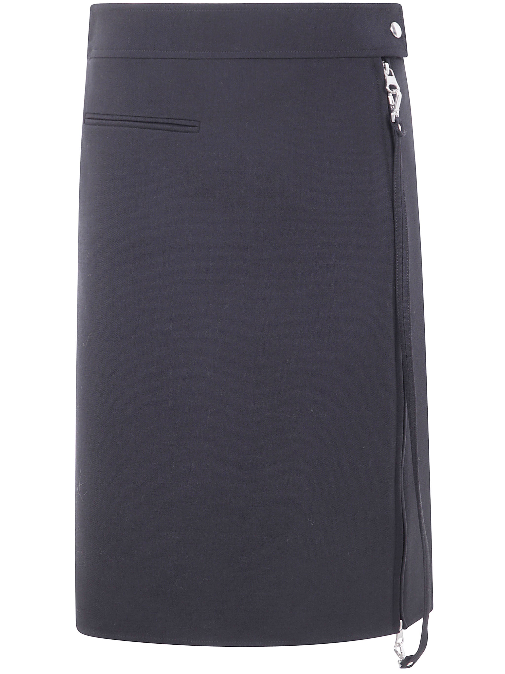 COURREGÈS Zipped Heritage Crepe Skirt