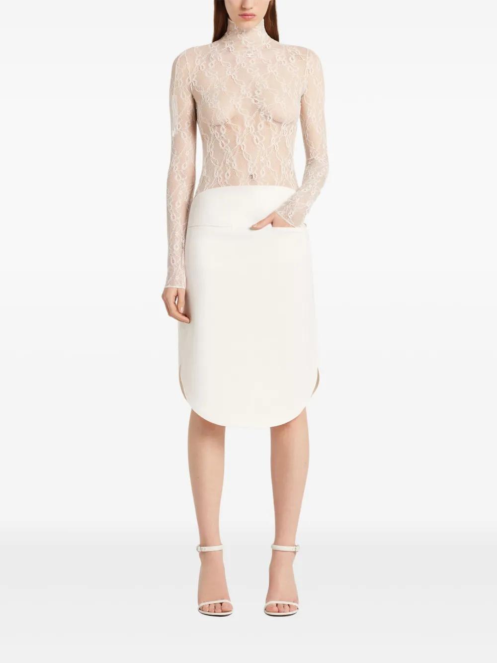 COURREGÈS High-Rise Pencil Skirt