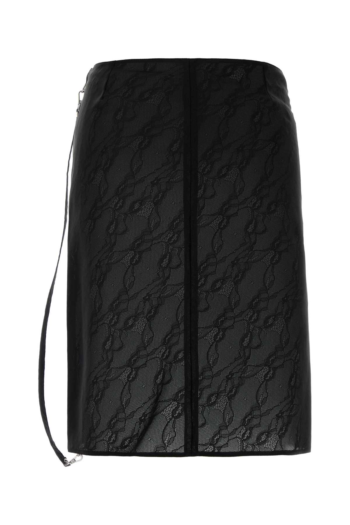 COURREGÈS Stretch Nylon Blend Mini Skirt