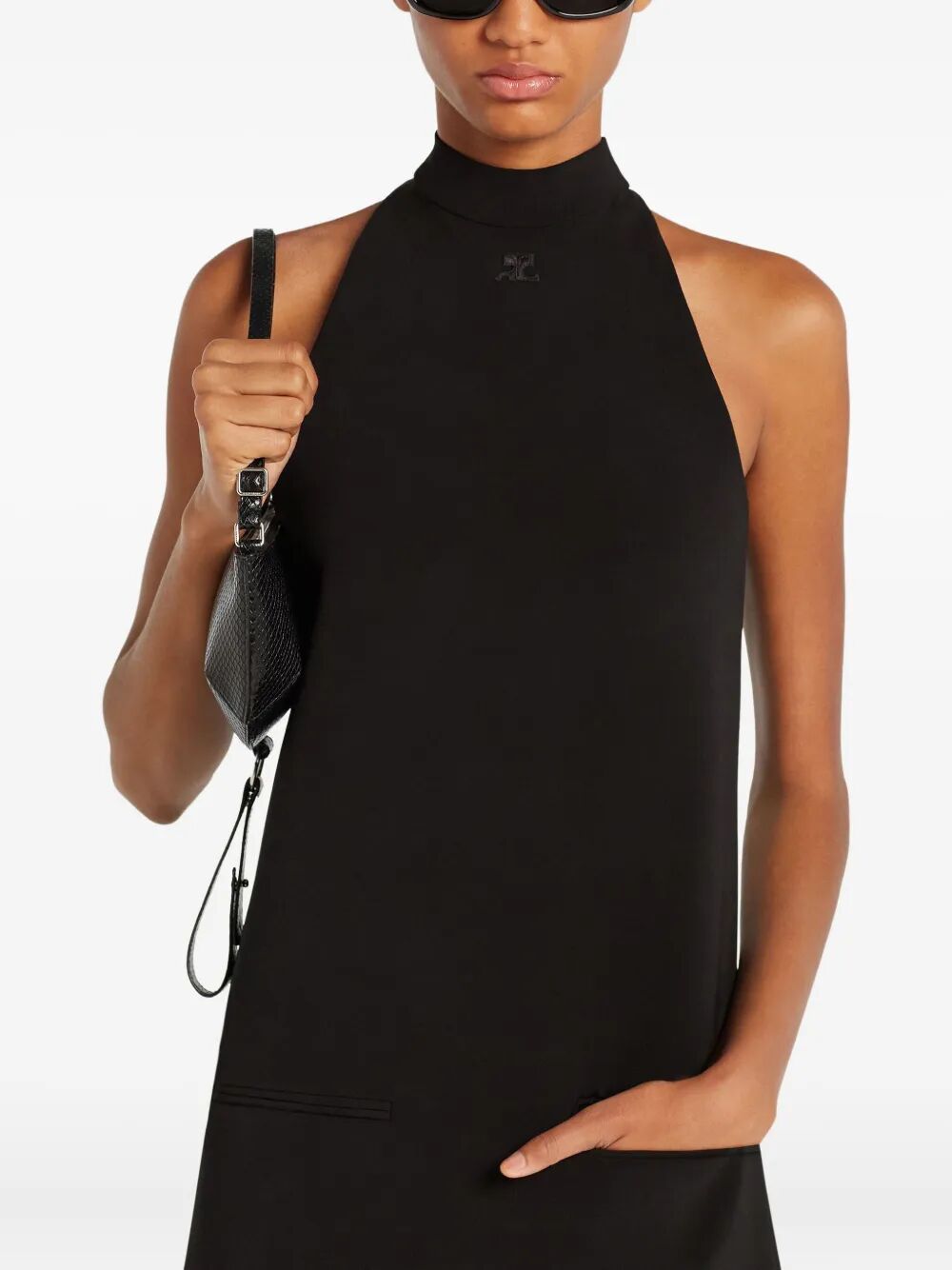 COURREGÈS Heritage Crepe A-Line Dress