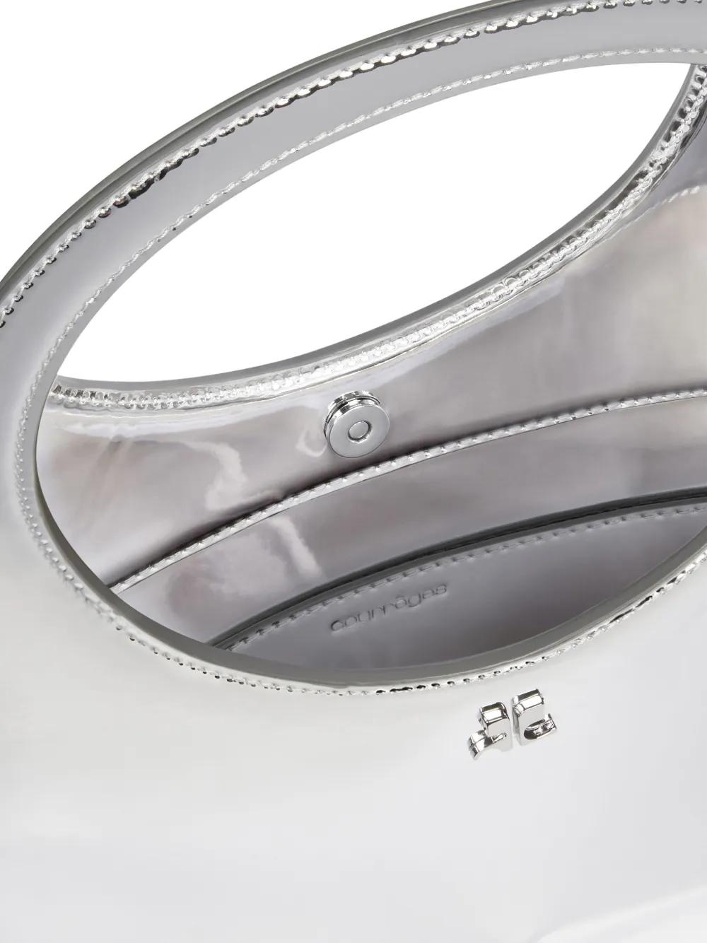 COURREGÈS Metallic Shoulder Mini Handbag