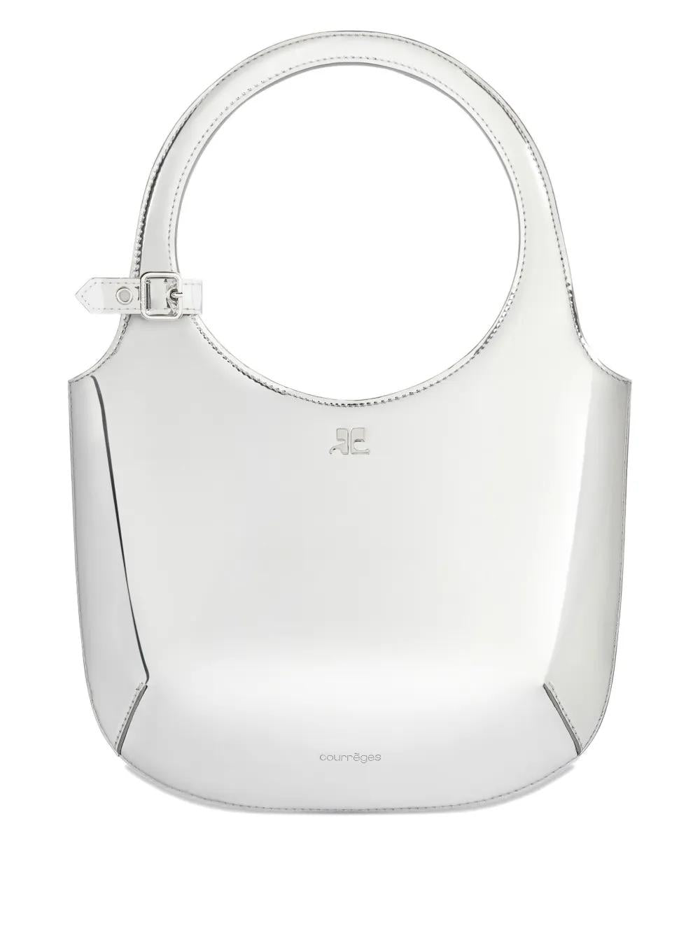 COURREGÈS Metallic Shoulder Mini Handbag