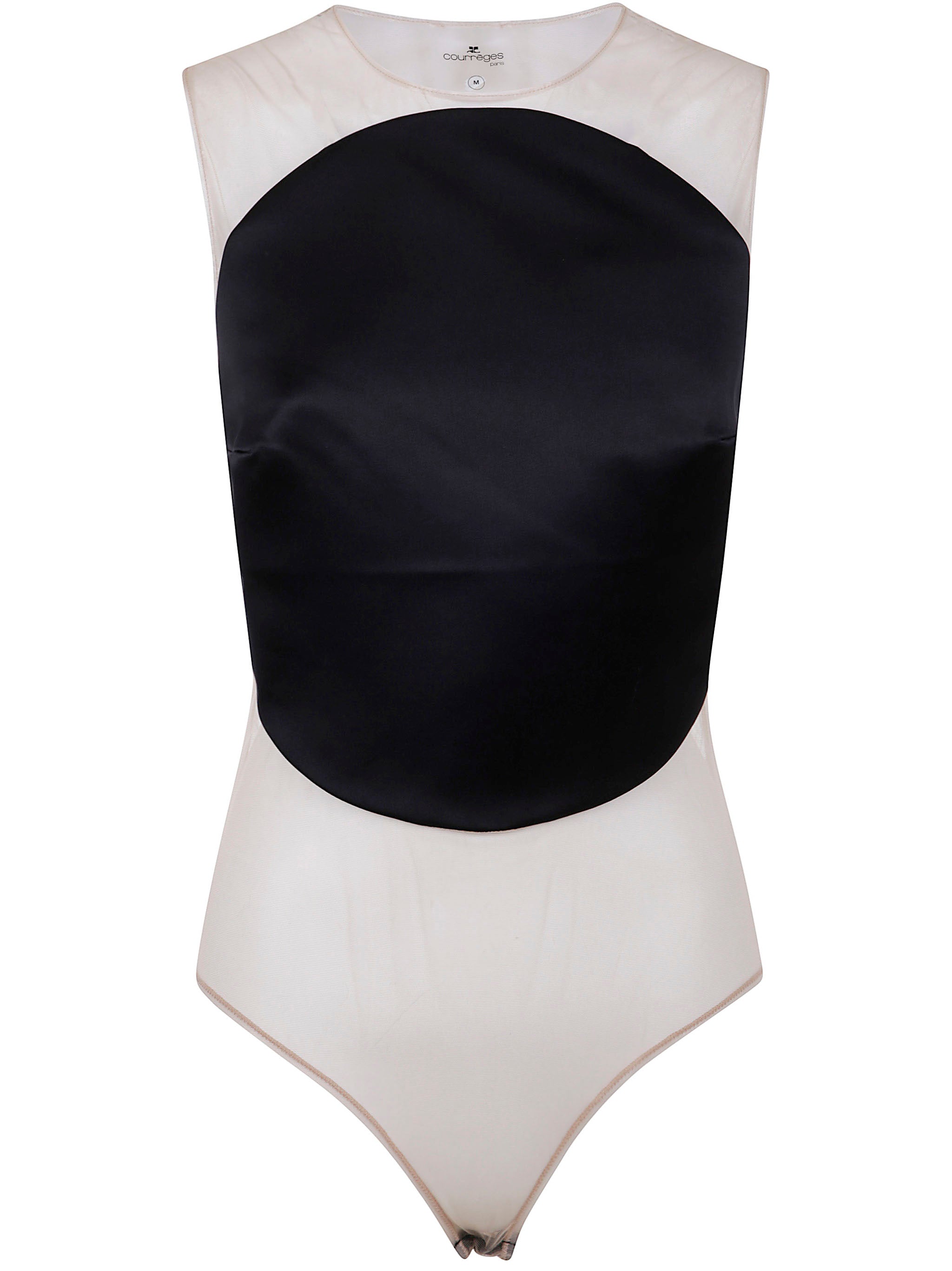 COURREGÈS Illusion Circle Bodysuit - Women’s Sleeveless Design