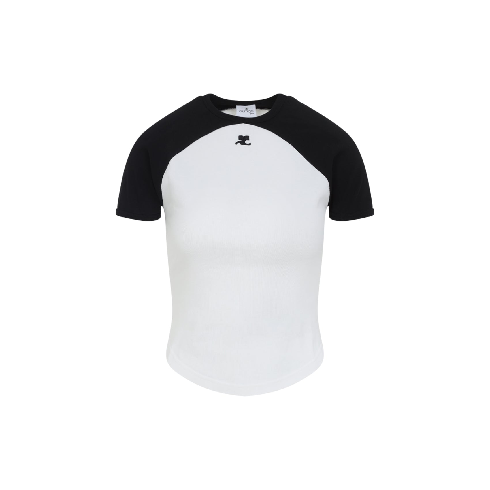 COURREGÈS Cotton Classic T-Shirt for Women
