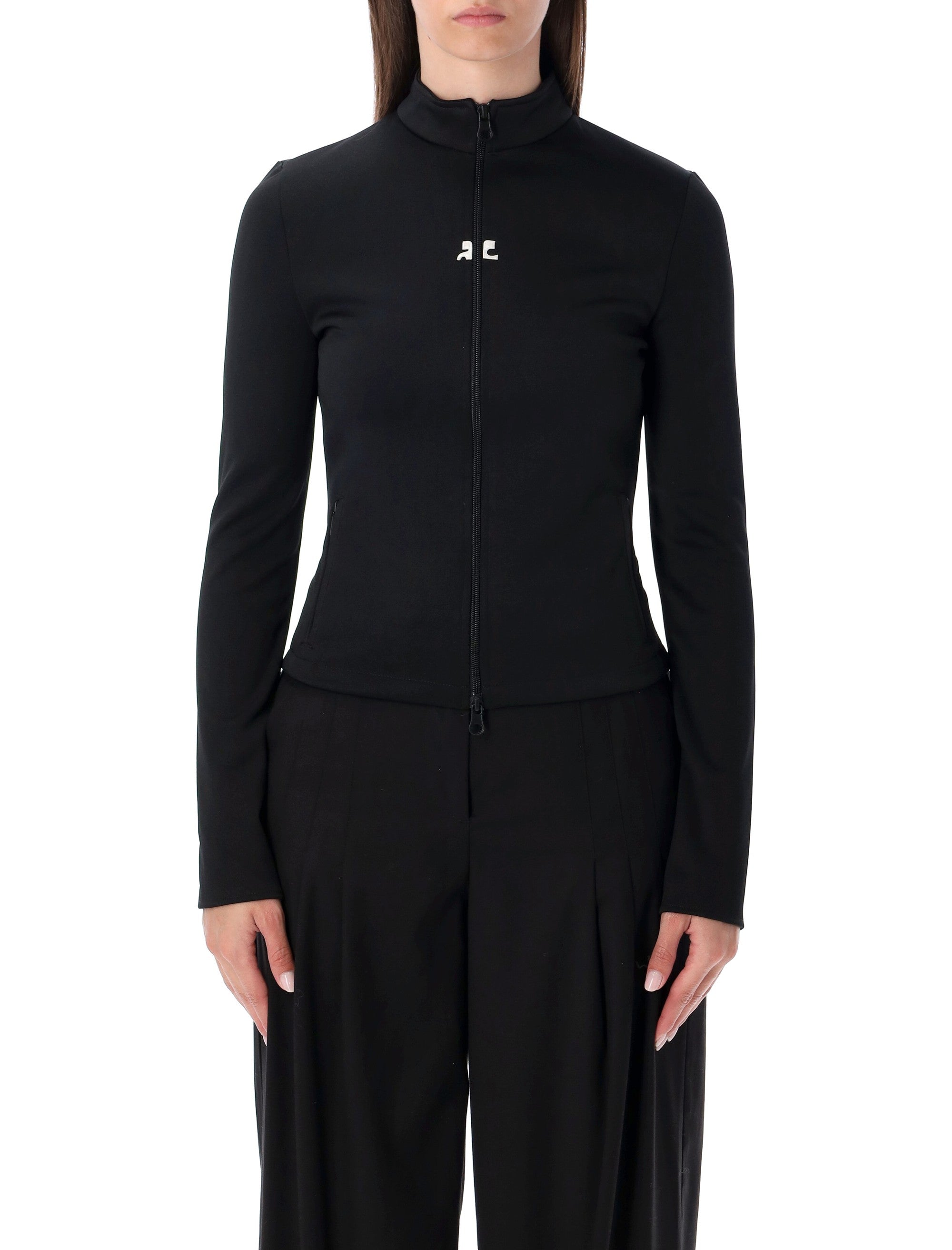 COURREGÈS Slim Fit T-Shirt Zip Jacket