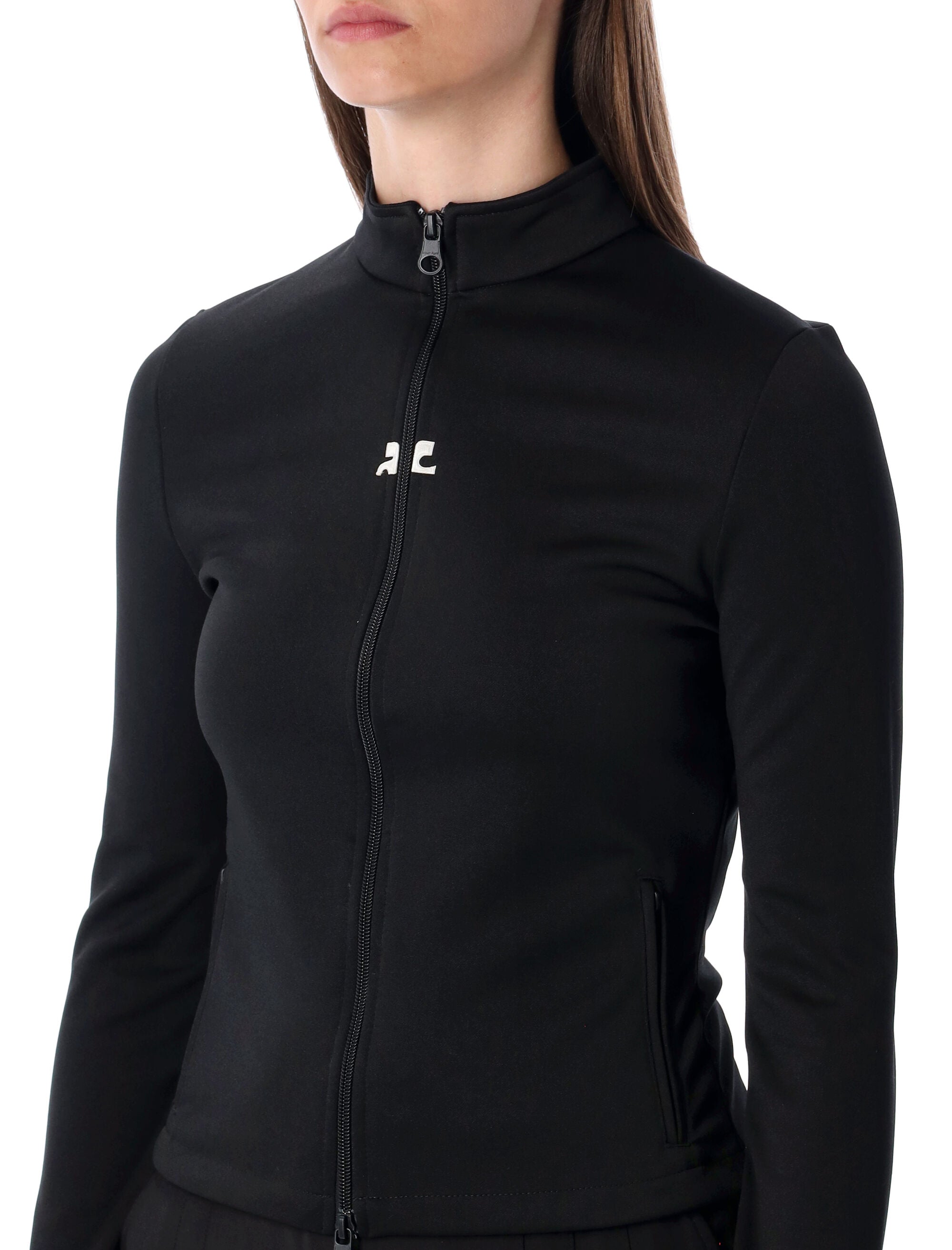 COURREGÈS Slim Fit T-Shirt Zip Jacket