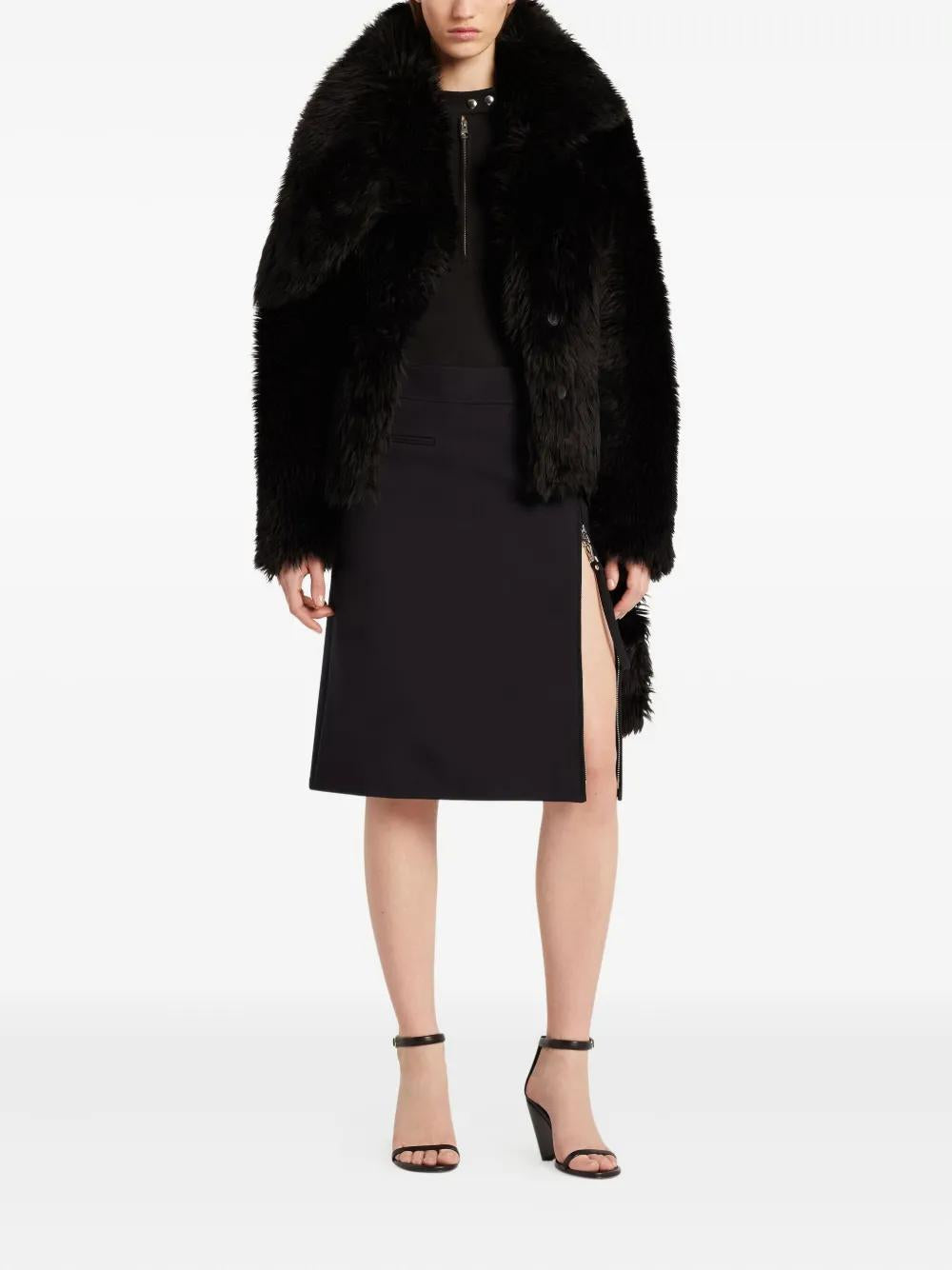 COURREGÈS Plush Cropped Short Jacket