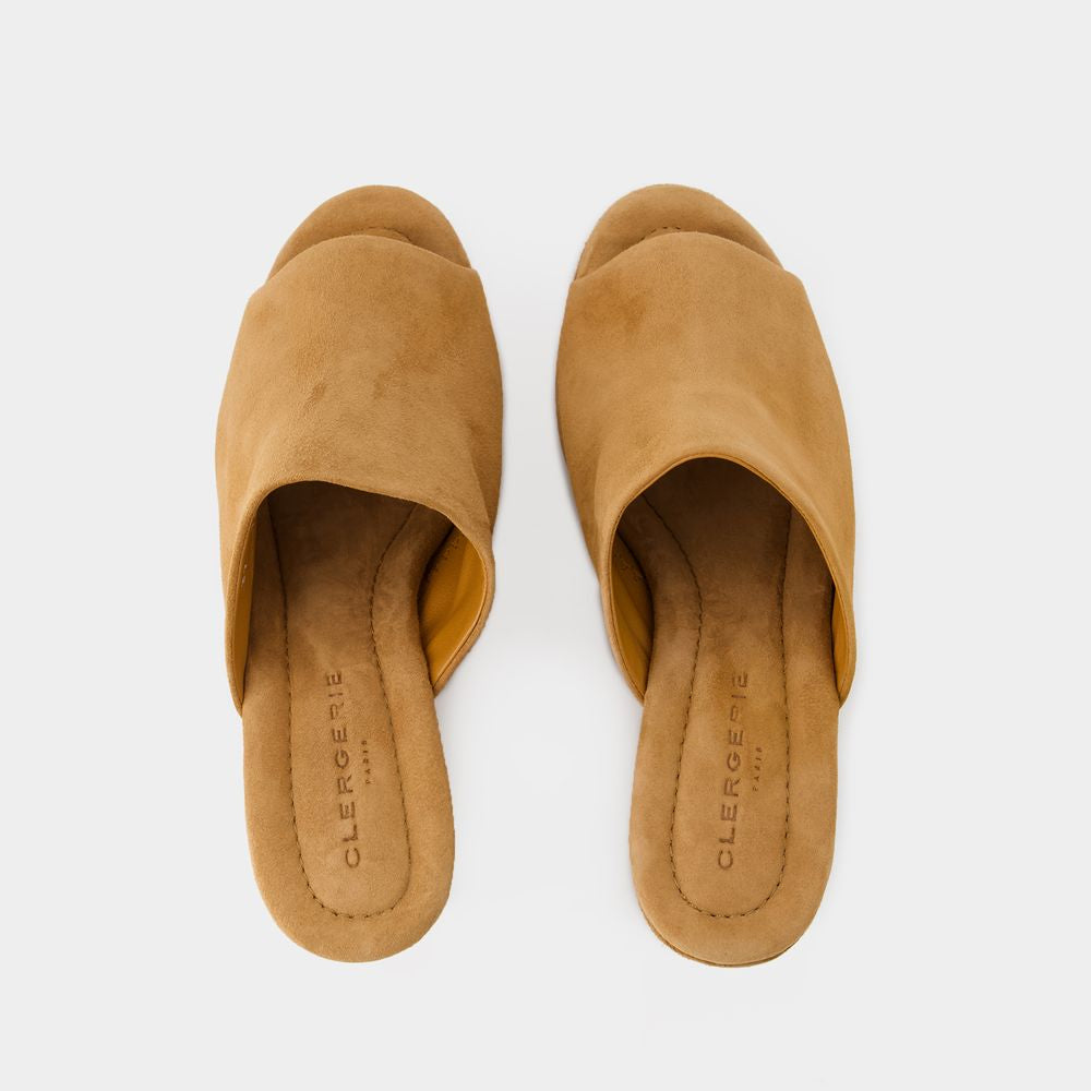 CLERGERIE Chic Lamb Leather Sandals for Women