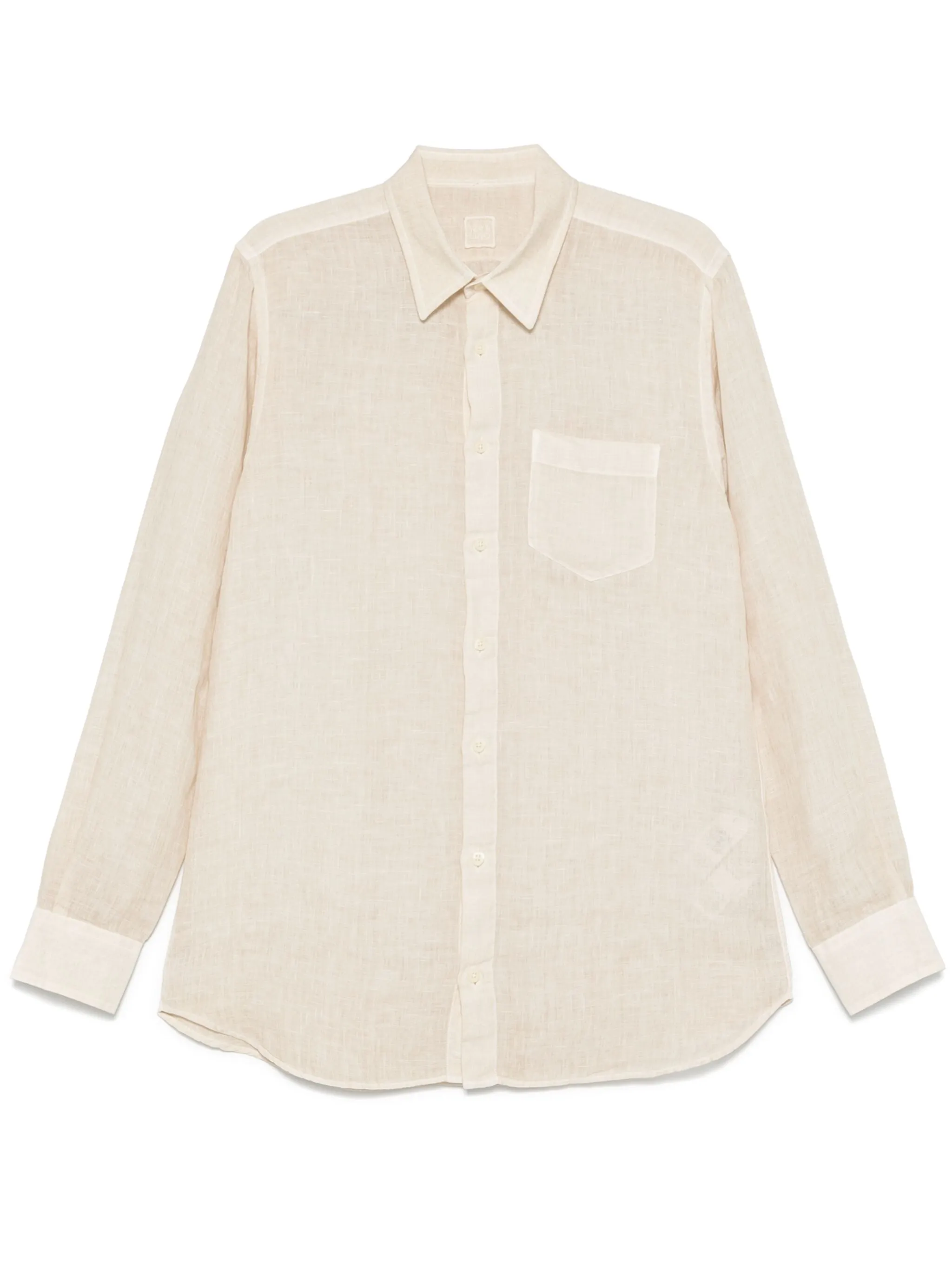 120% LINO Relaxed Fit Linen Shirt with Chest Pocket