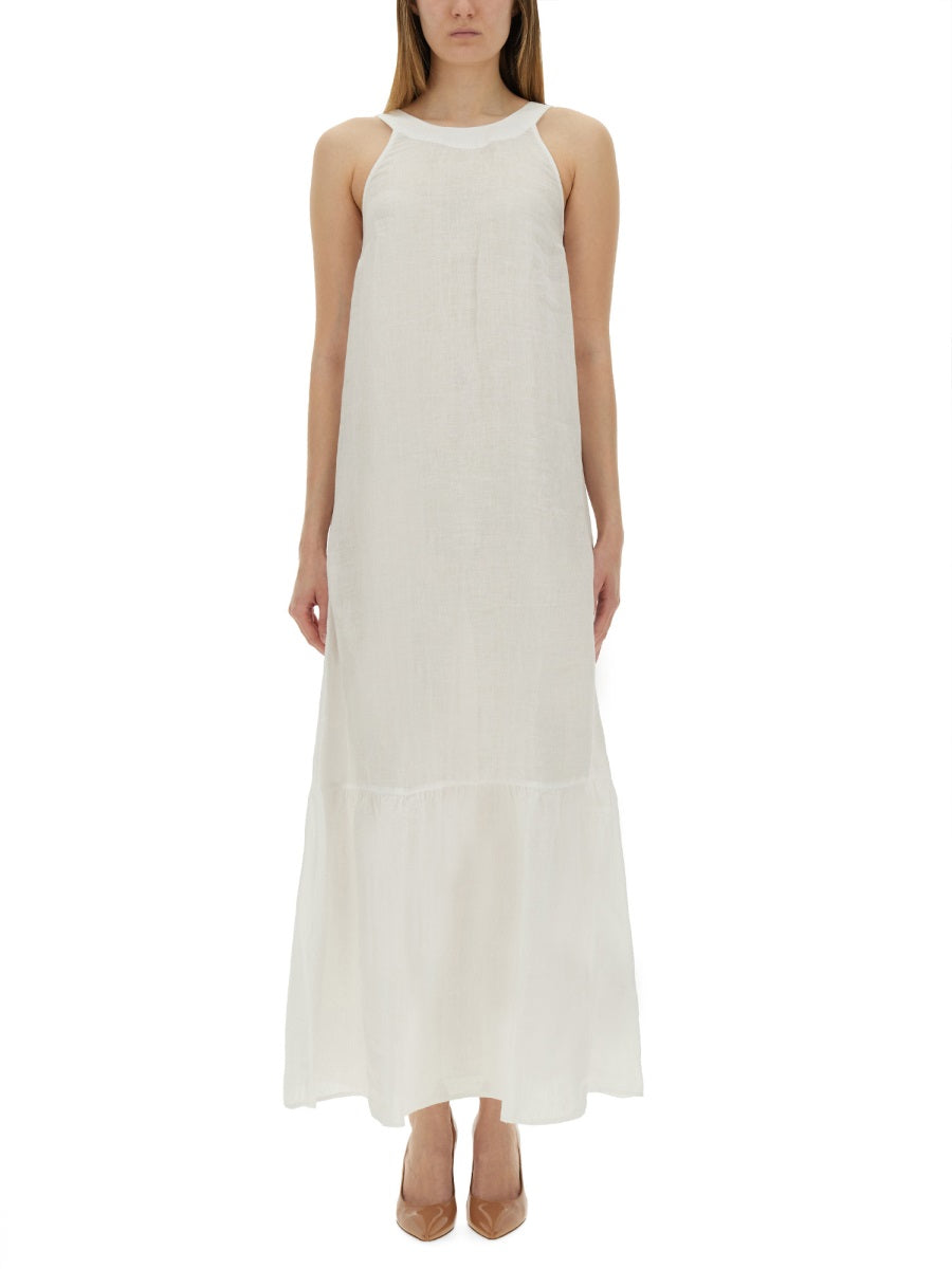 120% LINO Long Linen Dress Size 38