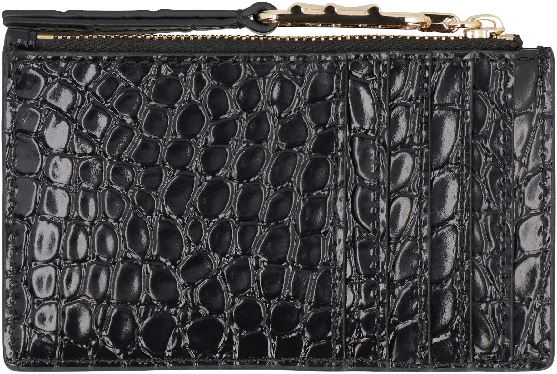 MICHAEL MICHAEL KORS Mini Printed Leather Card Holder