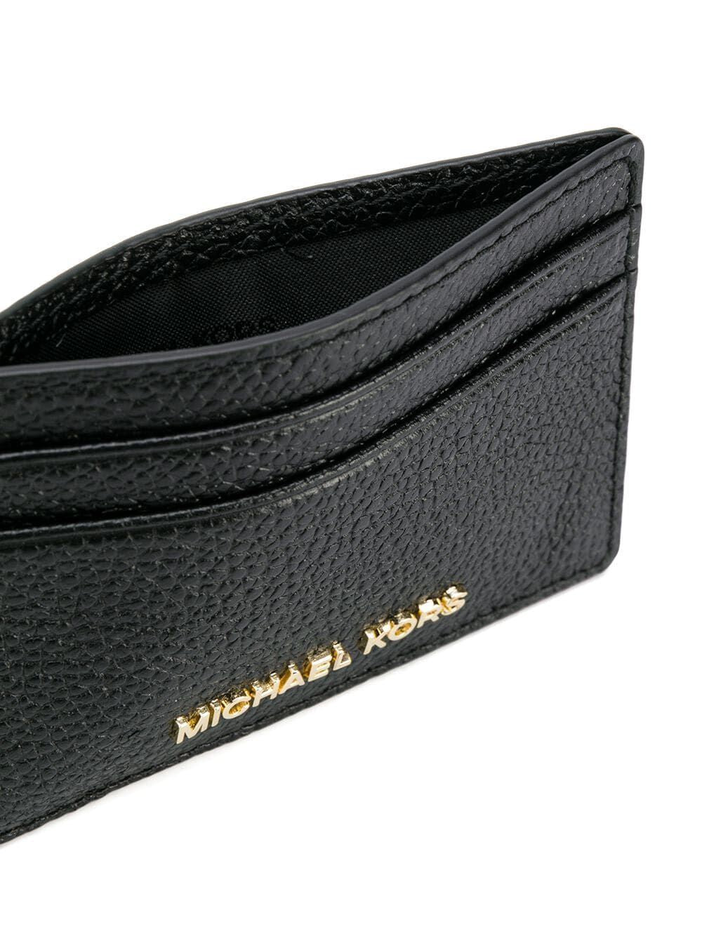 MICHAEL MICHAEL KORS Mini Leather Card Holder with Logo Detail