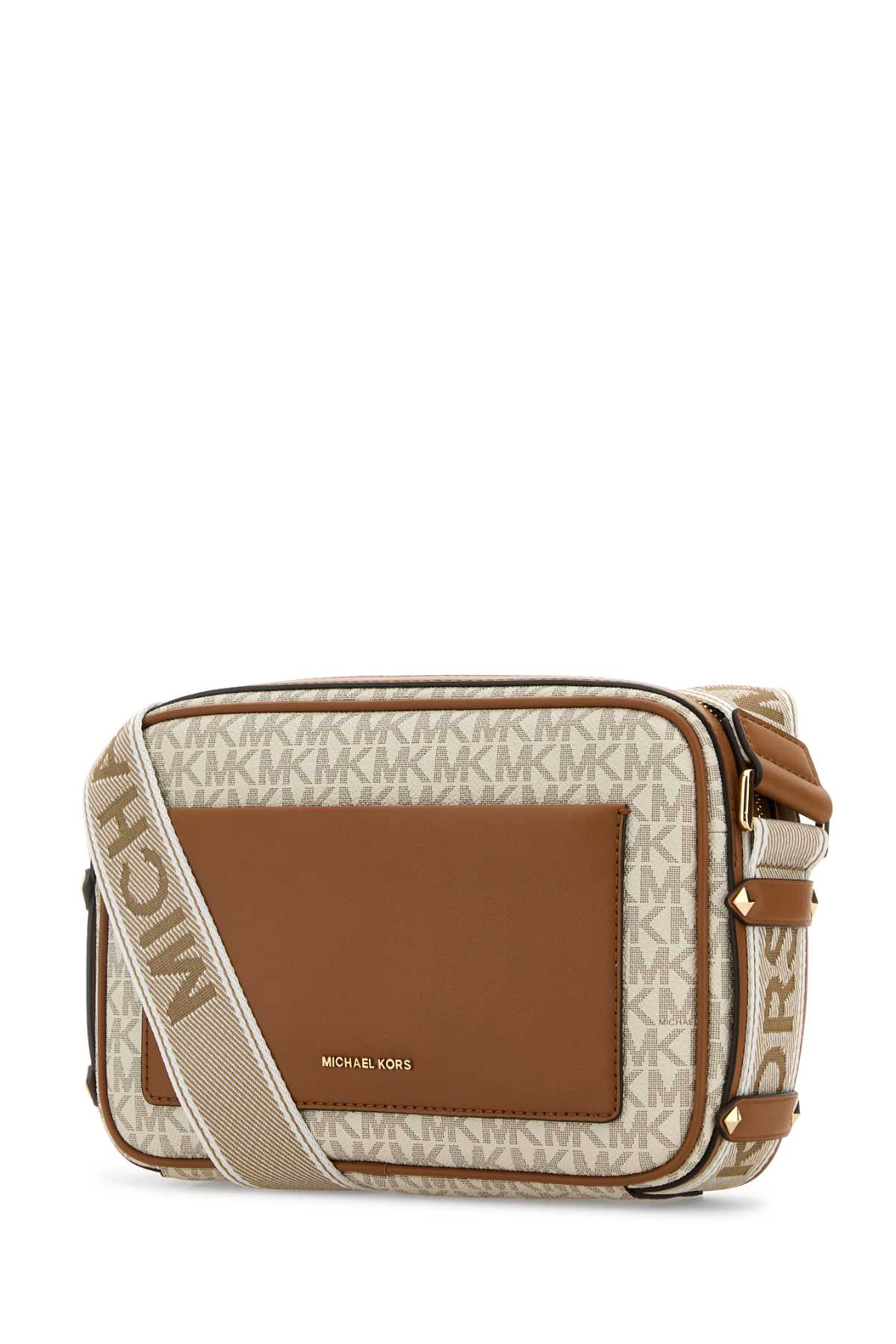 MICHAEL MICHAEL KORS Printed Canvas Crossbody Handbag - 30/32 MK SIG W/ KORS LOGO Webbing