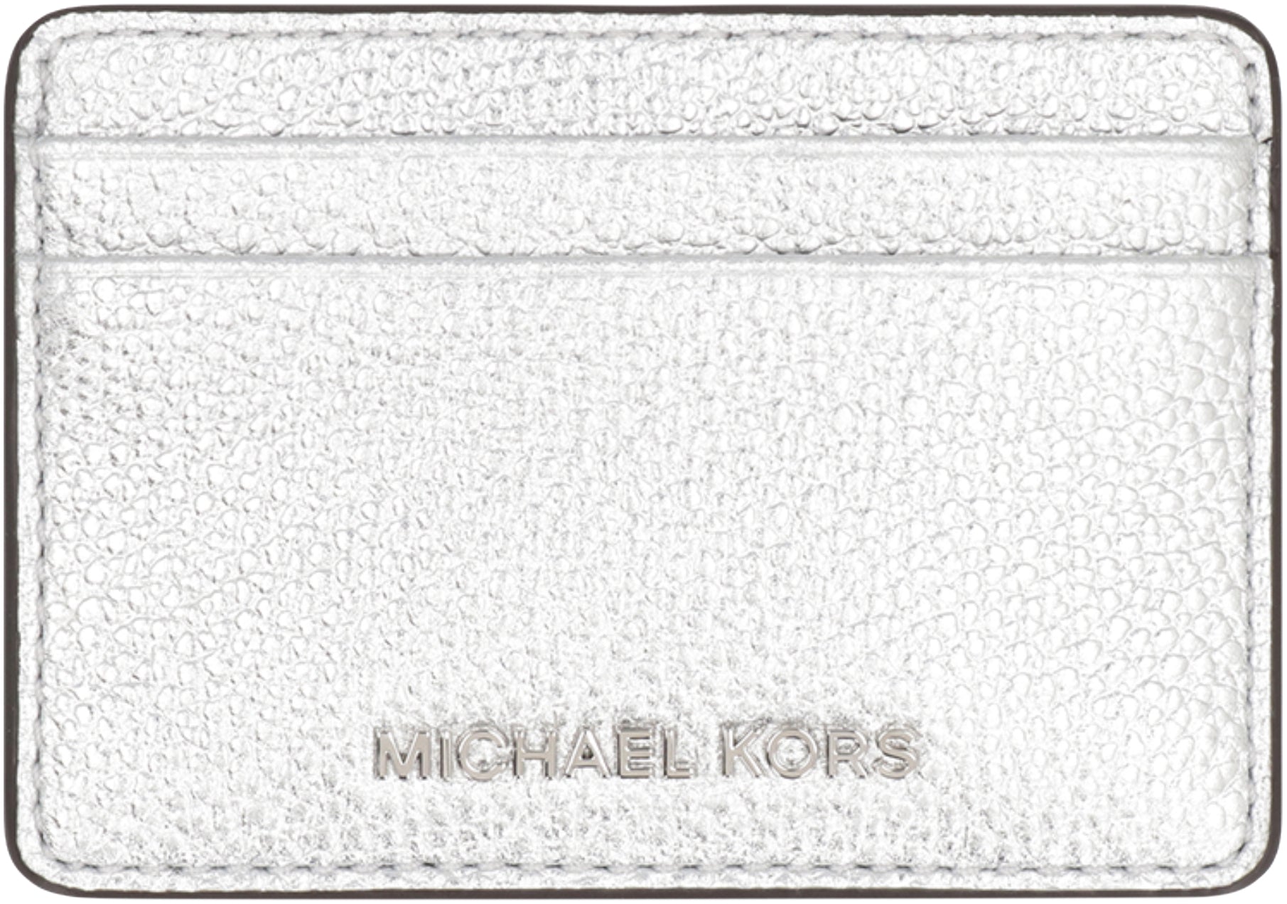MICHAEL MICHAEL KORS Mini Pebbled Calfskin Card Holder