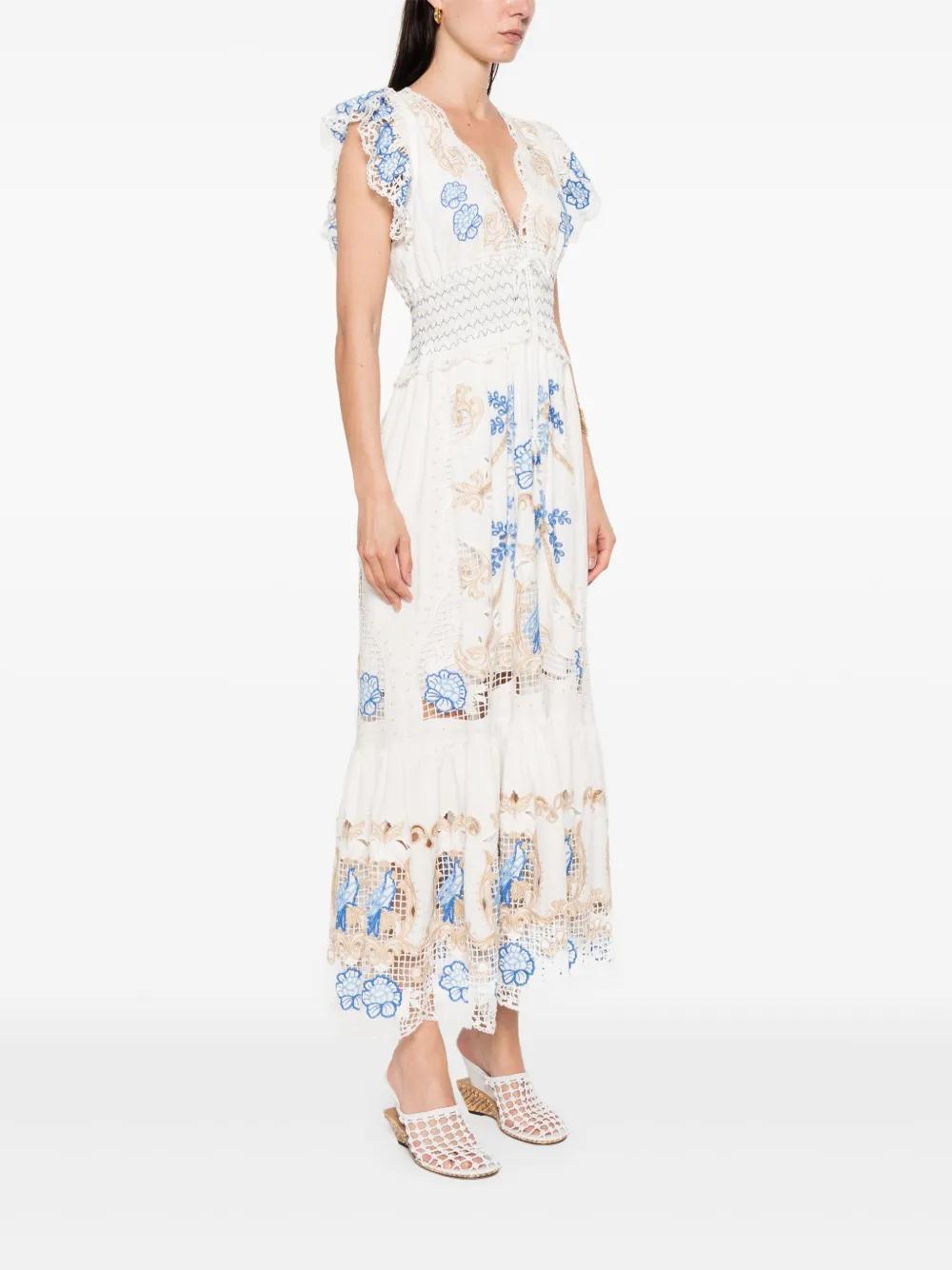 FARM RIO Linen Blend Mini Dress for Women