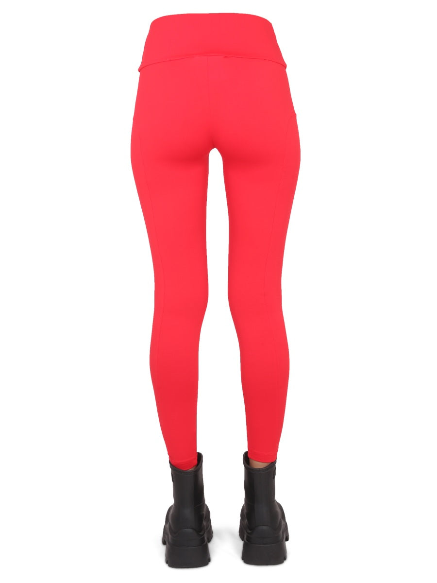 MSGM High-Waisted Logo Leggings