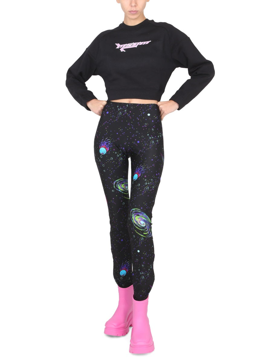 MSGM Women's Logo Crossneck Sweatshirt