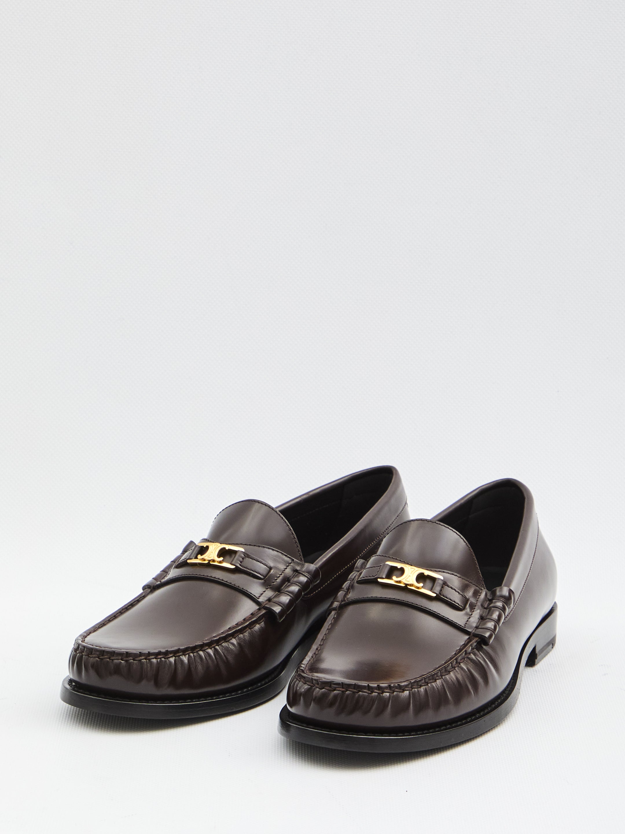 CELINE Triomphe Luco Loafer Women's Slip-On Shoe