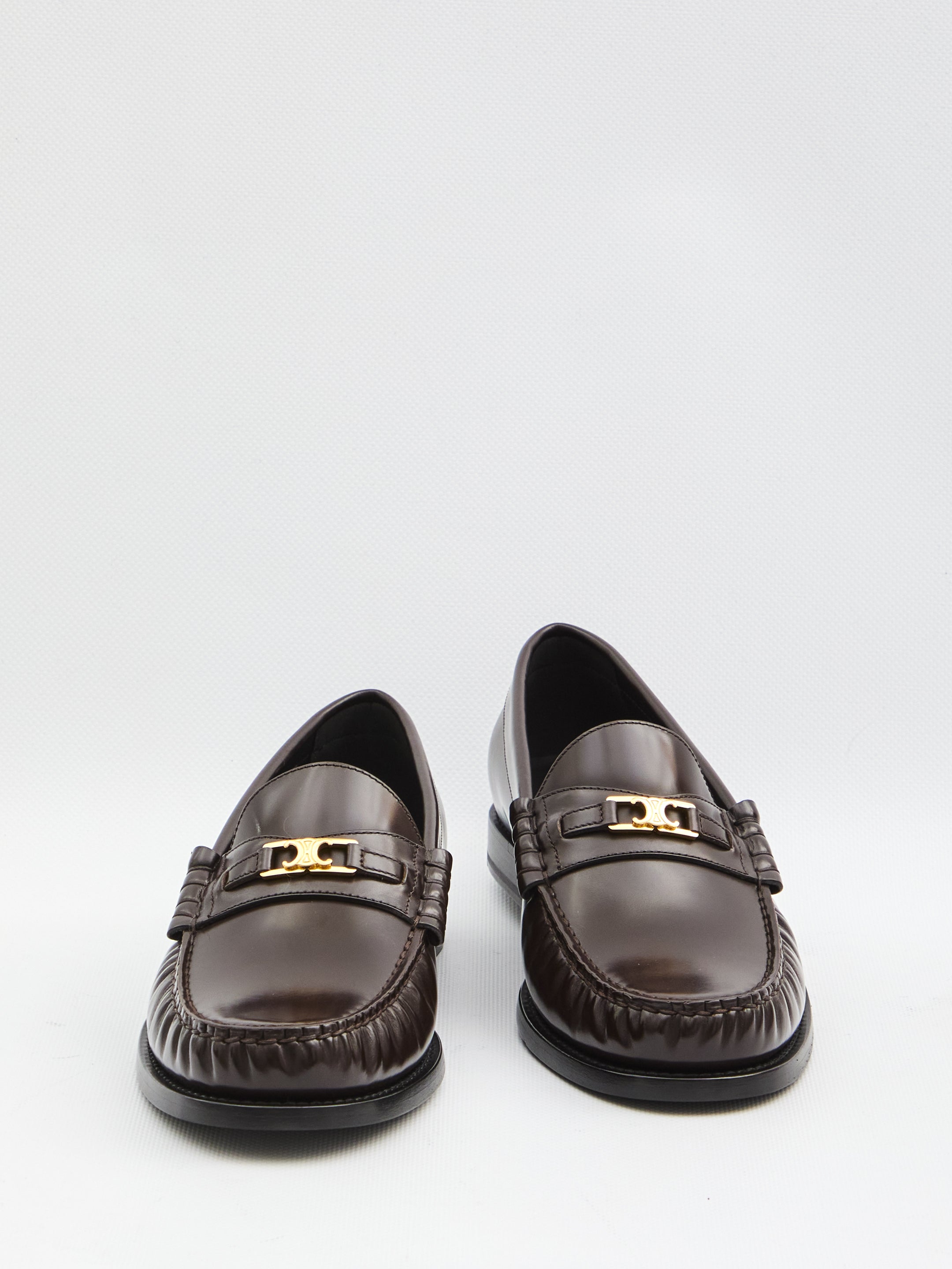 CELINE Triomphe Luco Loafer Women's Slip-On Shoe