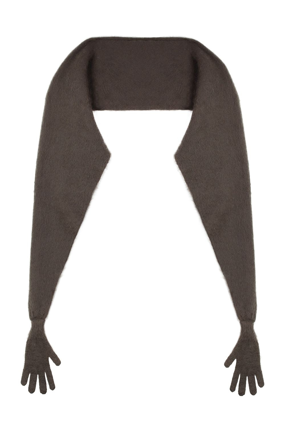 MOSCHINO COUTURE Chic Mohair Cape Jacket with Gloves for Women