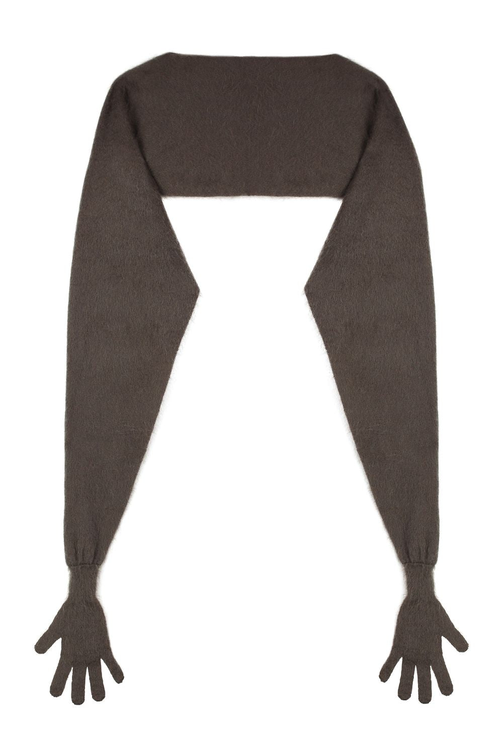 MOSCHINO COUTURE Chic Mohair Cape Jacket with Gloves for Women