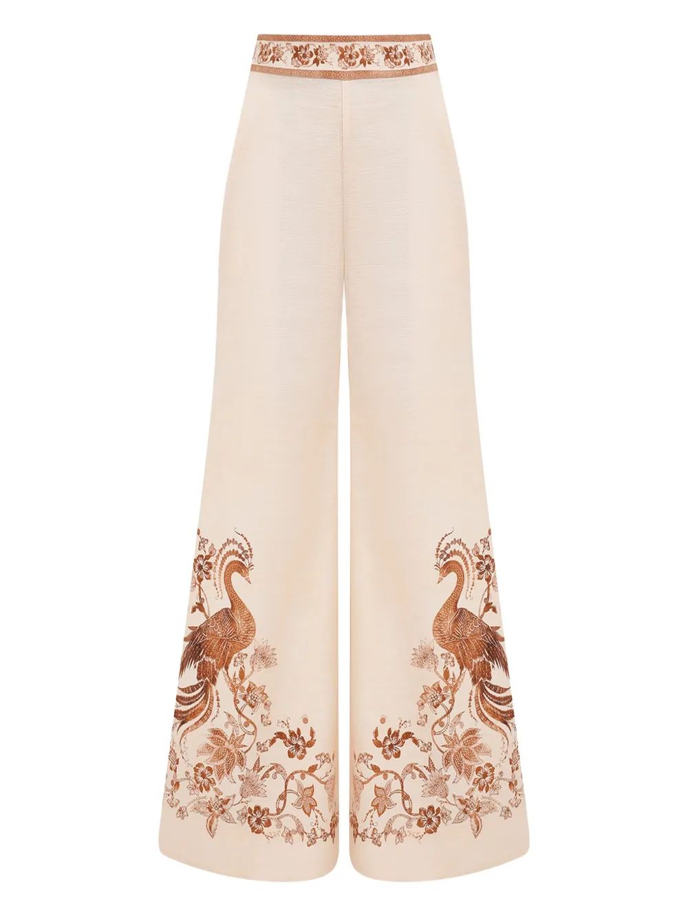 ZIMMERMANN Embroidered Trousers for Women - FW25 Collection