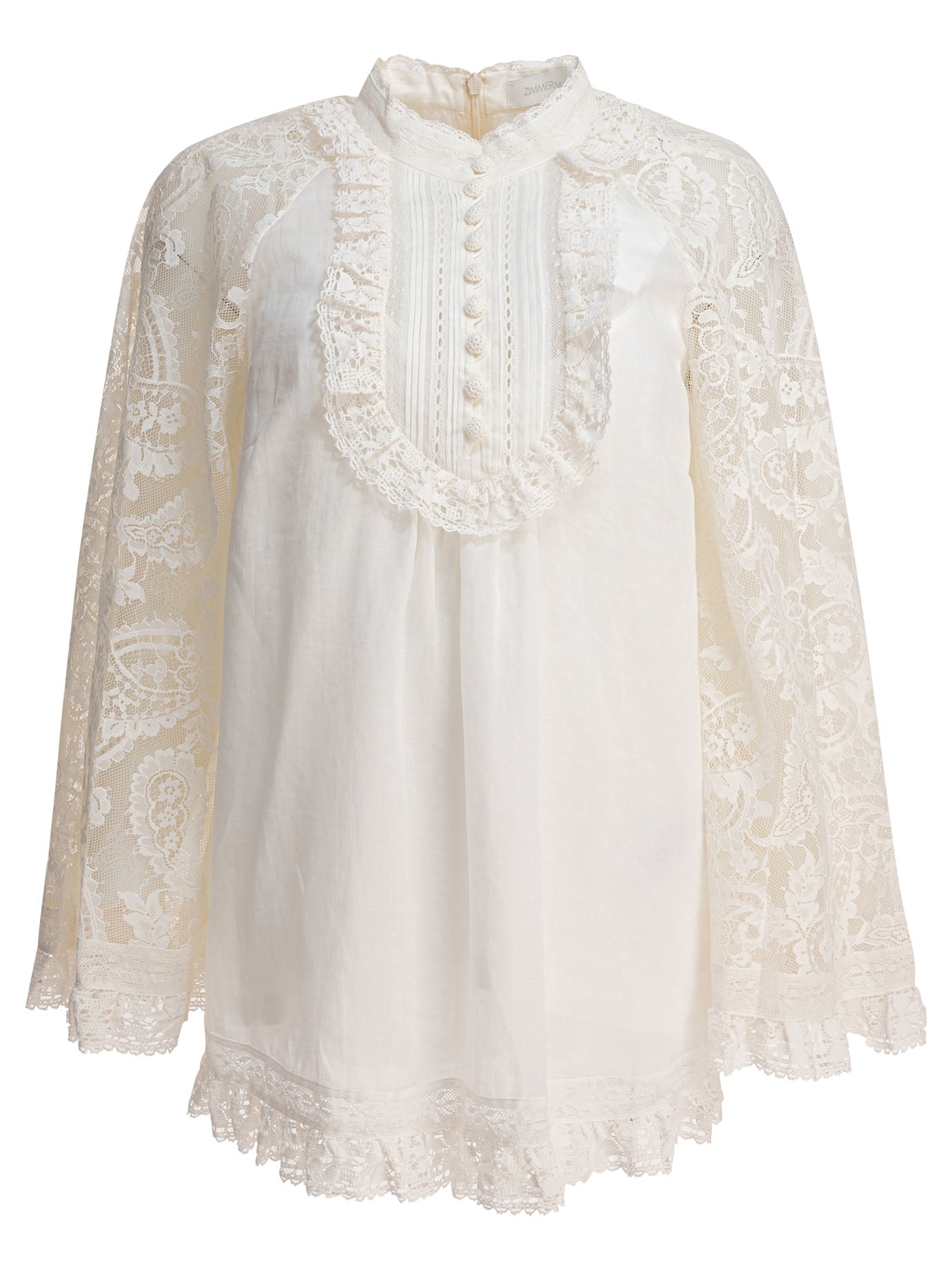 ZIMMERMANN Ascension Lace Detail Tunic - Women’s Fashion