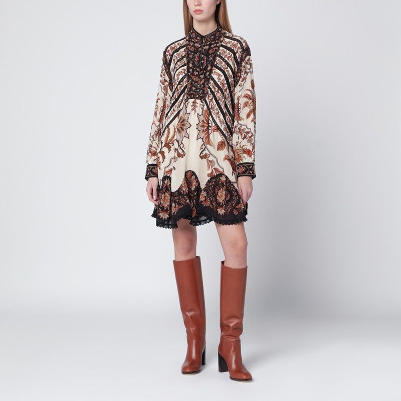 FARM RIO Majestic Garden Lace Mini Dress