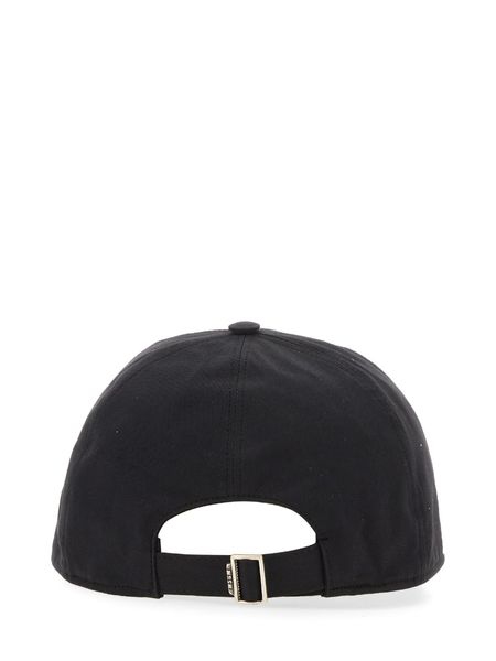 MSGM Embroidered Raffia Baseball Cap