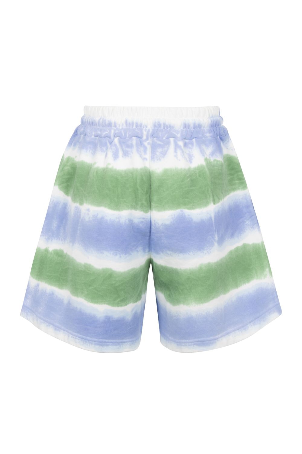 MSGM Cotton Mini Shorts with Tie-Dye Effect
