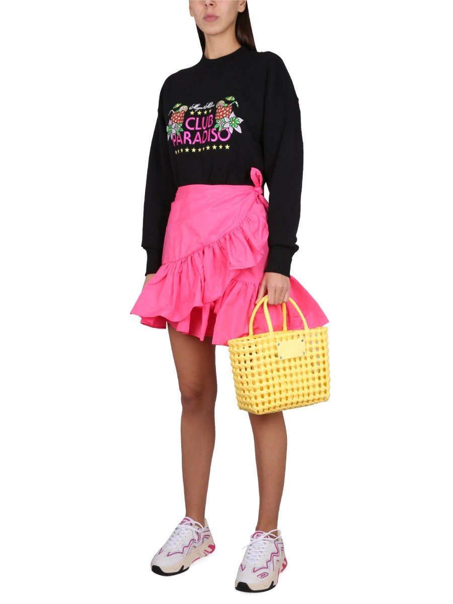 MSGM Logo Embossed Sweatshirt for Women