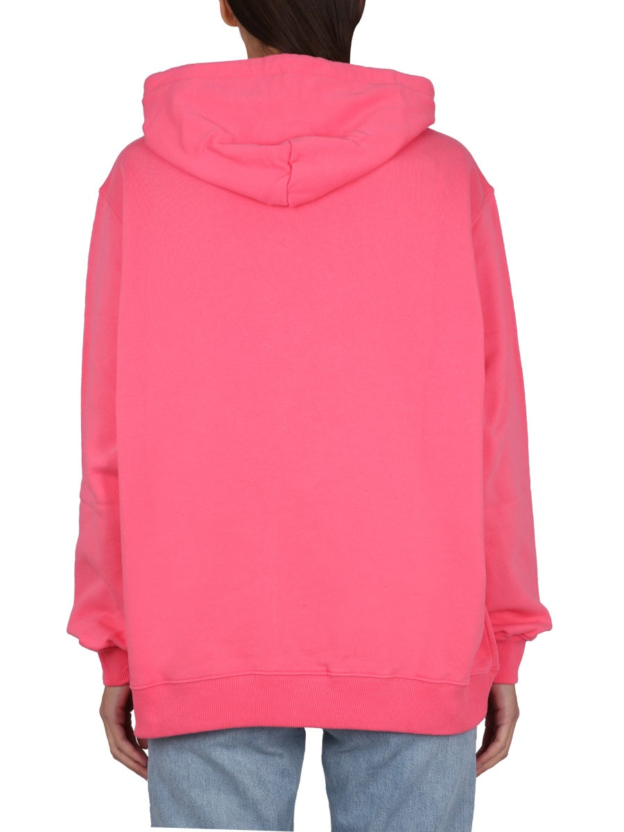 MSGM Logo Hoodie with Drawstring for Women