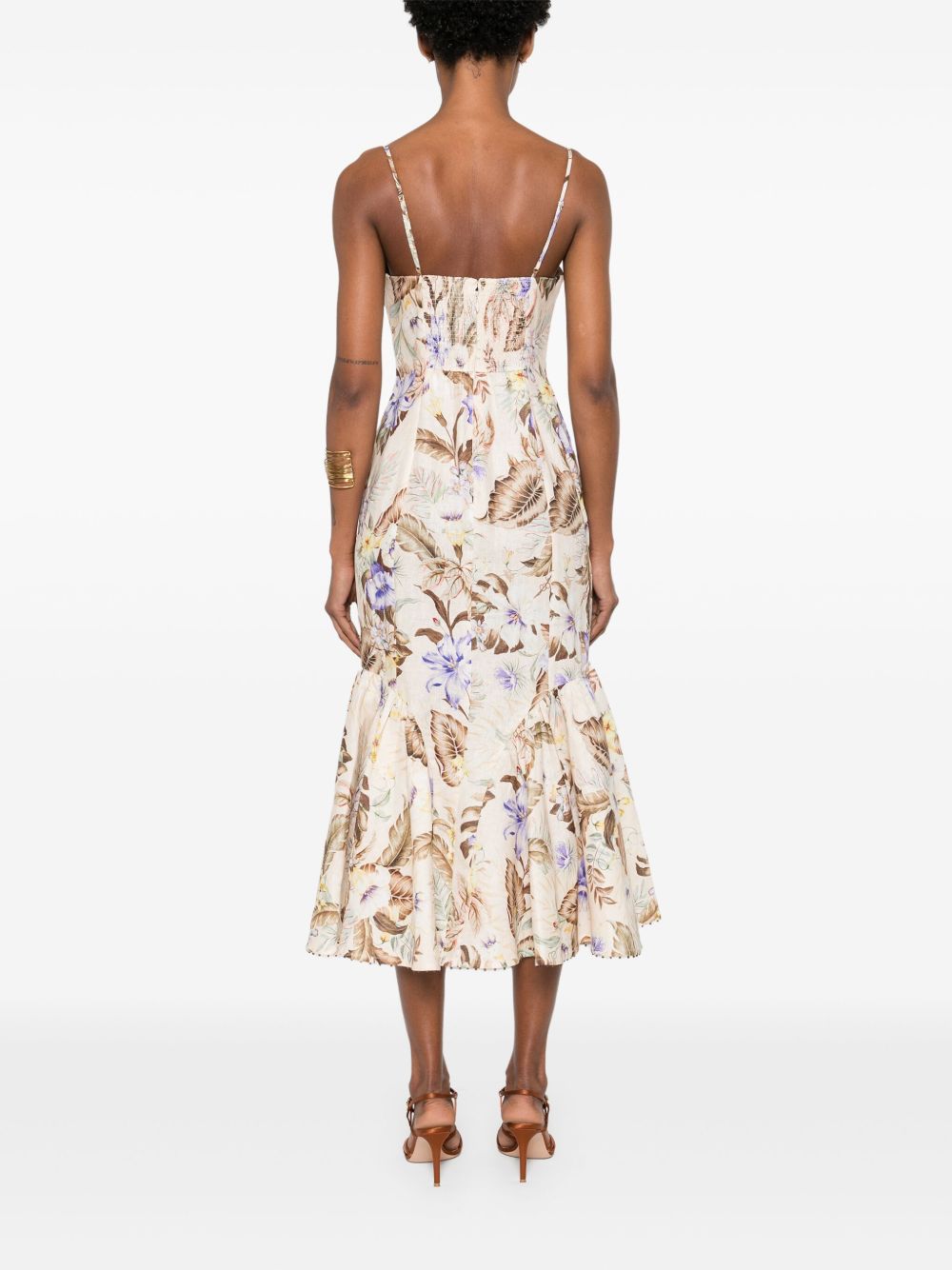 ZIMMERMANN Women’s Tie Front Midi Dress - Size 0