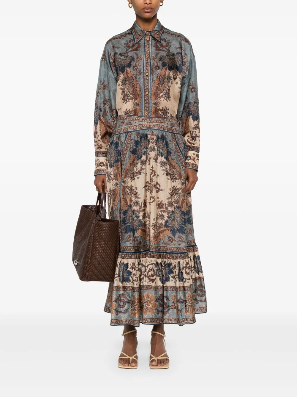 ZIMMERMANN Ascension Manstyle Silk Shirt