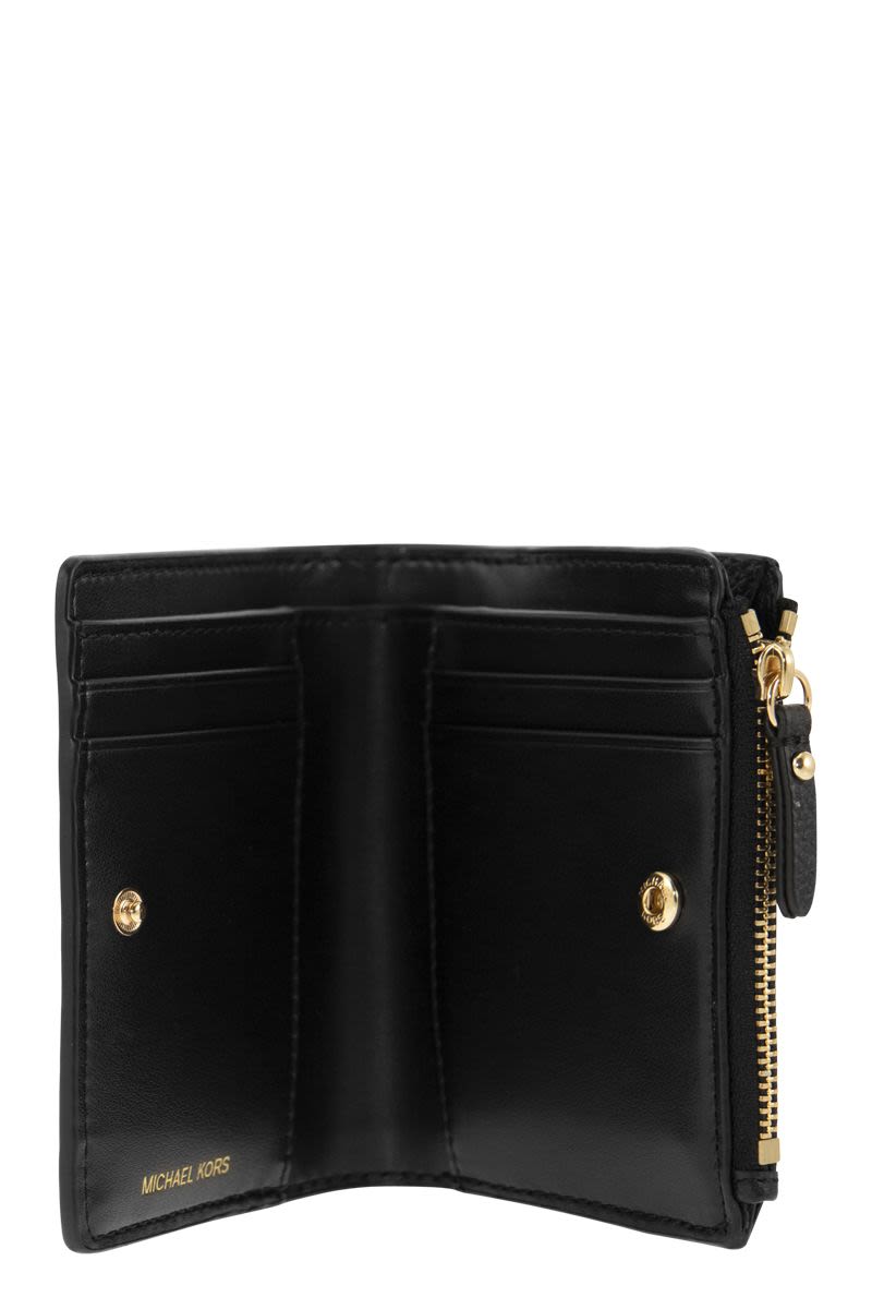 MICHAEL MICHAEL KORS Mini Snap Wallet with Zip Closure