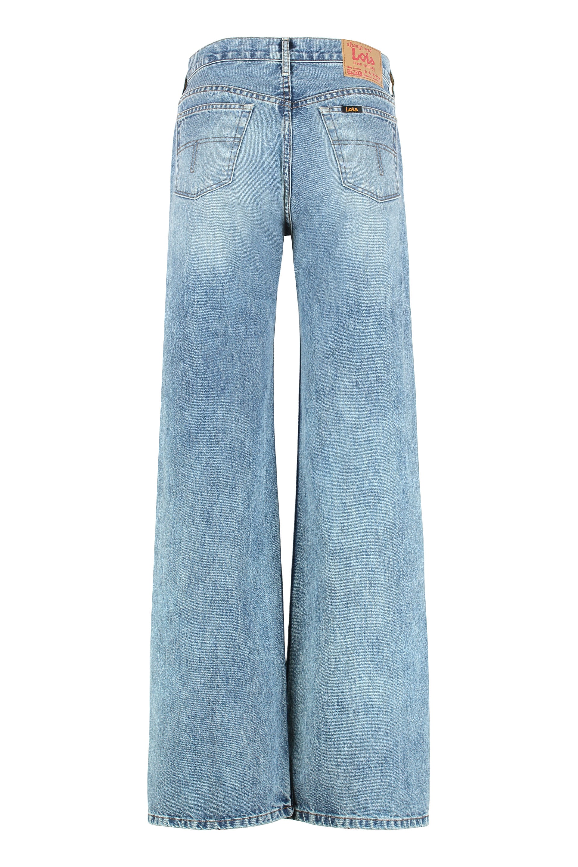 LOIS JEANS Lindsay High-Waist Palazzo Jeans