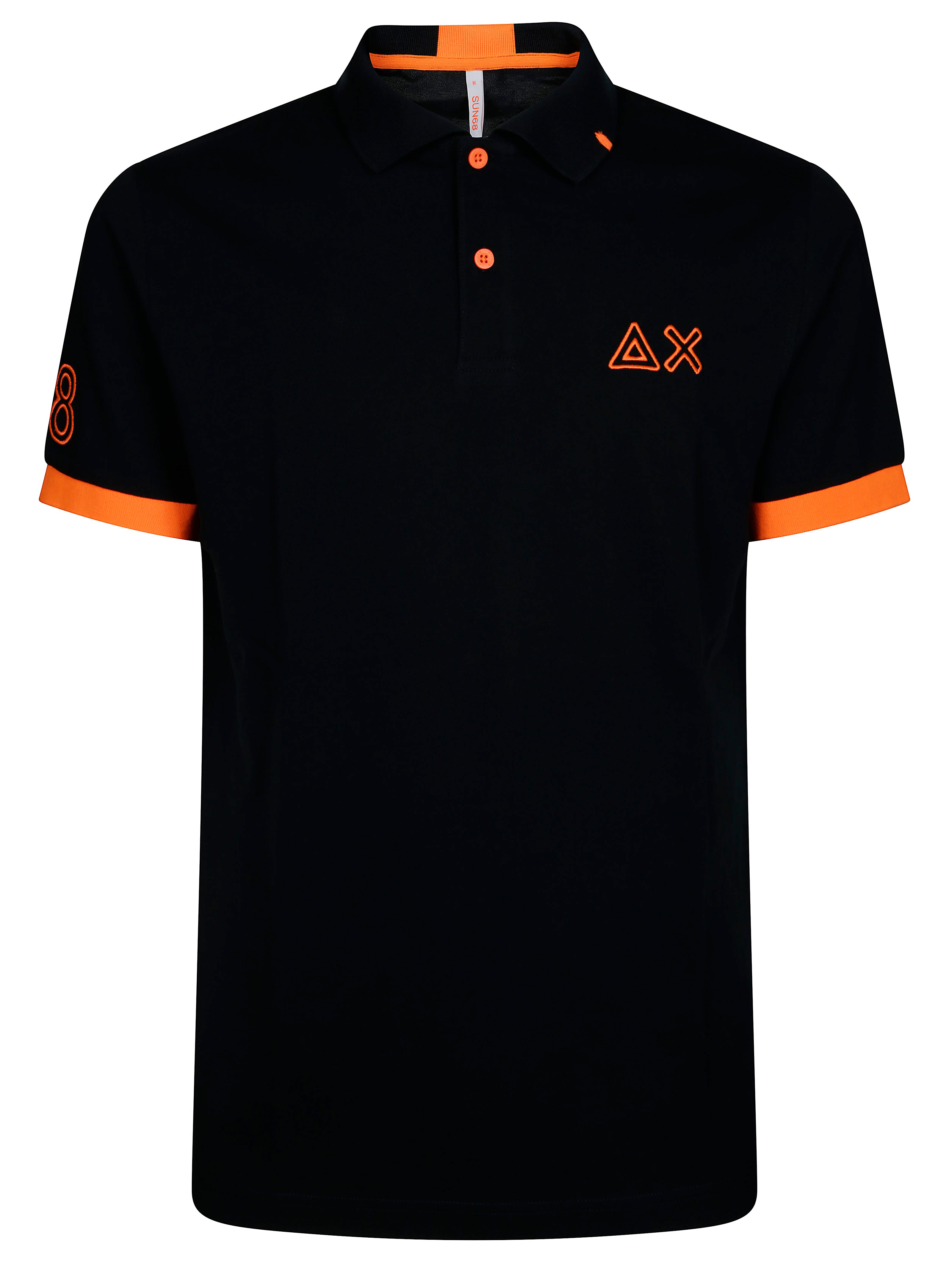 SUN 68 Fluorescent Logo Short Sleeve Polo for Women - SS25