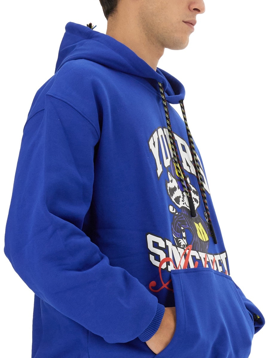 MSGM Regular Fit Logo Sweatshirt - Size L