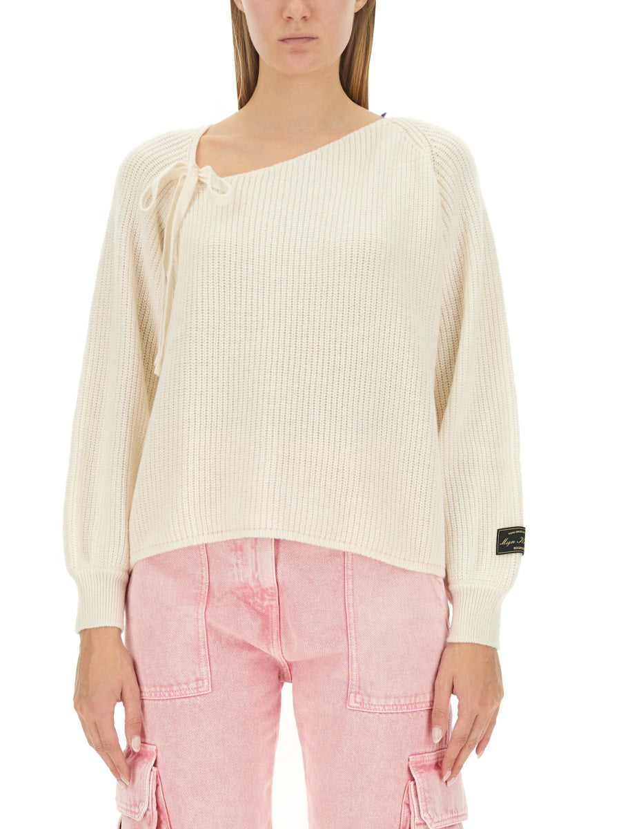 MSGM Knotted Slim Fit Sweater - Size S